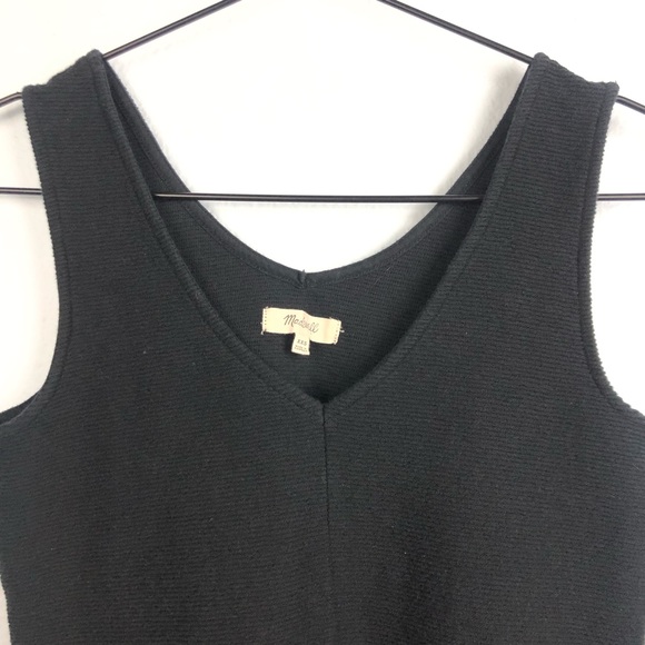 Madewell Texture & Thread Tie Front Tank Top Black - Picture 4 of 8